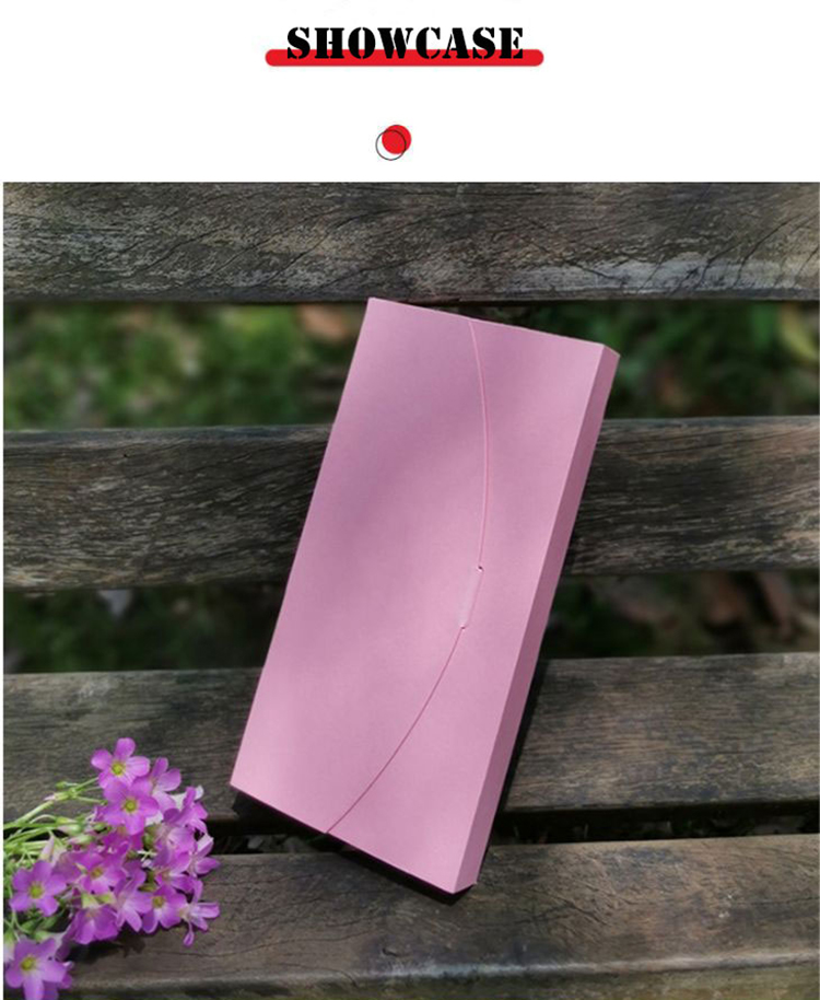 Custom Logo Biodegradable Kraft Paper Phone Case Packaging Box Gift Packing Envelope Shape Scarf Package Box