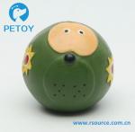 Funny face small latex soft toy dog ball