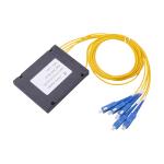 G657A G625D 1X4 SC / UPC ABS Box Fiber Optic Splitter 2.0mm 3.0mm 1m 1.5m Cable