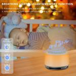 White Noise Nature Sound Sleeping Machine USB Rechargeable Sound Machine Color