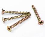 Zinc Plated Carbon Steel Chipboard Screw With Customized Sizes