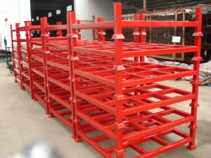 China Customised Adjustable Stacking Shipping Stack Rack With Steel Plate on sale