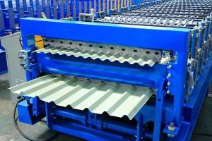 China 12-15m/Min Double Layer Roll Forming Machine , Metal Roofing Panel Roll Former on sale