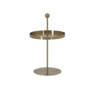 Wholesale Small Stainless Steel End Table With Matt Champagne Gold Metal Base from china suppliers