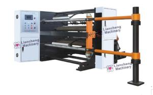 Wholesale 1300R High-speed Slitting Machine slipped air shafts 800mm unwind 500mm rewind 300m/m speed economical type film paper from china suppliers