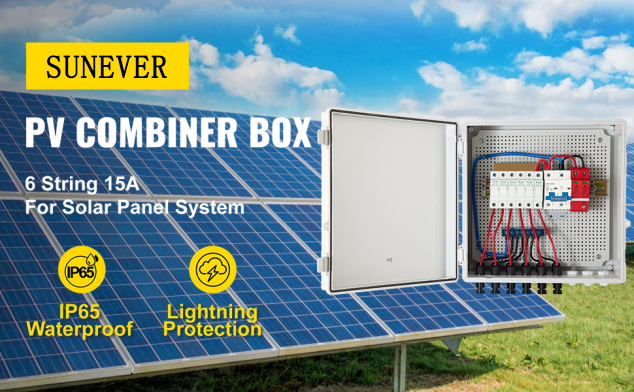 390*390*185 PV Combiner Box 500VDC With ABS Material SPD Protection