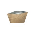 Clear paper pouch kraft bag stand up zipper pouch food grade pouch