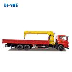 10 Ton 5 Sections Boom Truck Crane With Hydraulic Pump And Low Fuel Efficiency
