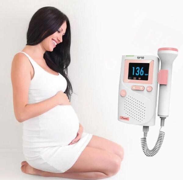 Fetal Heart Doppler Fetal Monitor Transducer Homecare Ultrasound Product With Li