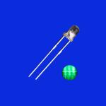 3mm LED 520nm - 530nm Green Color 8000mcd - 10000mcd Clear Lens Round Head With