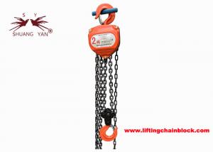China Orange Lifting G80 Manual Chain Pulley Block Hand Tool 2000kg on sale
