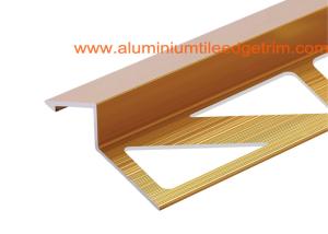 Wholesale Anodized Gold Aluminium Carpet To Wood Floor Transition Trim Profile 0.8-2mm Thickness from china suppliers