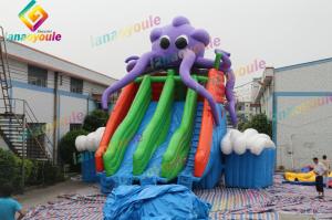 Wholesale Durable Inflatable Octopus Water Park With Slide / Outdoor Water Play Equipment from china suppliers