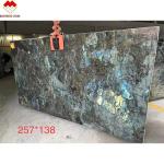 15-18mm Thickness Azul Bahia Marble Transparent Crystal Blue Onyx Marble Tile at