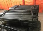 1.8m height 2.04kg bitumen coated black star picket