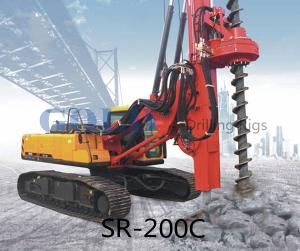 Wholesale 20m 800mm SR200M Rotary drilling rig caisson piling foundation from china suppliers