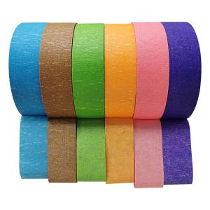 Wholesale Free Sample Single Sided Rubber Residue Free Multicolor Masking Tape from china suppliers