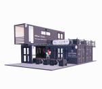 Modular Prefabricated Houses Made of Galvanized Steel Square Tubes for Office