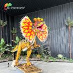 Simulation Dinosaur Water Spray Animatronic Dilophosaurus For Jurassic Them Park