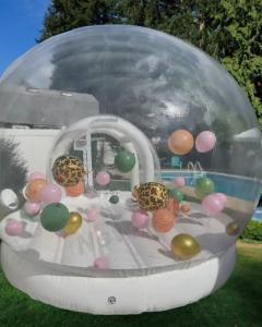 Wholesale Customized Size and Repair Kit Accessory Pink Inflatable Bubble House for Commercial from china suppliers
