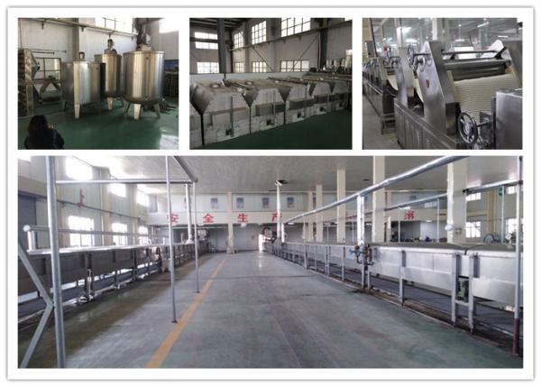 Sliver Full Automatic Noodle Making Machine Line Making Wheat / Corn Flour Fried