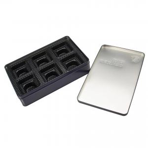 Wholesale Stainless Steel Tin Box For Tea Packaging Transparent Window Tray Inside Book Shape from china suppliers