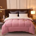Knitted Solid Color Oeko-Tex Comforter Edredon Customizable Teenage Twin Bedding