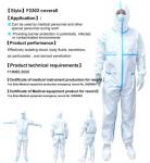 Full Body Medical Protective Coveralls One Piece Antibacterial S - 6XL