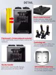 3 Flavor Floor Stand 304 Stainless Steel Ice Cream Making Machines With Casters