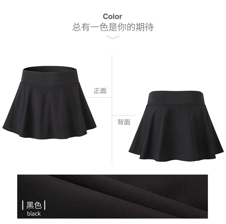 Girl ruffled short tennis skirt prevents walking out of gym shorts