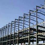 Q345B Garage Steel Frame Grey Color Paint, Industrial Garage 5000 square meter
