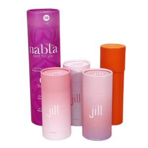 Wholesale Lipstick Packaging Cylinder Paper Box , CMYK Eco Friendly Cosmetic Containers from china suppliers