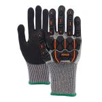Premium 13 Gauge Nitrile TPR Impact-Resistant Safety Gloves EN388 4X43CP Durable