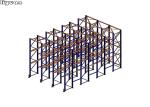 Color Optional Heavy Duty Drive In And Drive Through Racking Cold Room Storage