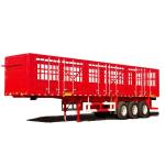Tri Axles Stake 4 Floors Stockade Livestock Transporting Pigs Semi Trailer and