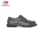 Office Tactical Oxford Mens Police Leather Shoes Fashion Black Abrasion