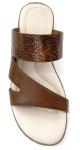 Stylish Womens Flat Sandals With Leather Upper Material Rubber Sole