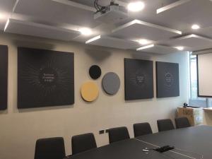 Wholesale Wall Panels Fabric Wrapped Acoustic Sound Absorbing Fiberglass Board from china suppliers