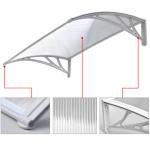 100x100 Stable Polycarbonate Door Awnings High Impact Strength Balcony Use