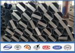 40FT 11900MM One Section power transmission poles galvanized steel post