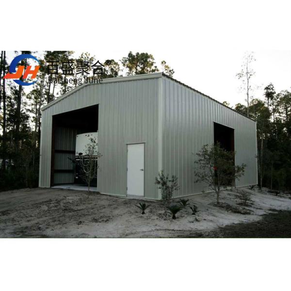 Metal Prefabricated Steel Structural Warehouse Building Design With Sliding Door
