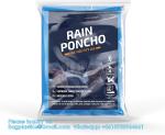 Disposable Rain Ponchos For Adults With Hood,Emergency Rain Gear For Camping