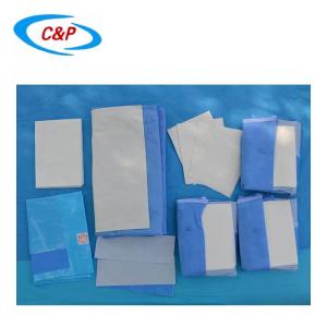 Wholesale Disposable Surgical Drape Sterile C-section Pack Blue SMS Non Woven Fabric from china suppliers