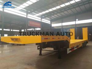 Wholesale Durable Heavy Duty Low Bed Semi Trailer Different Loading Capacity 3 Axles 60 Tons from china suppliers