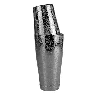 Wholesale Food Grade Test Certified Stainless Steel Boston Shaker With Etching Design For Bartending from china suppliers