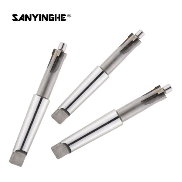 Alloy Inlaid Taper Shank End Mill Cutting Tools Countersunk Head Reduced Shank