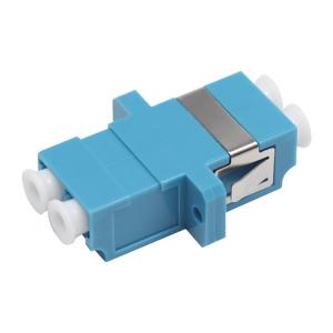Wholesale High Loading Test LC UPC DX One-piecer Ceramic FTTX Fiber Optic Adapter With Flange from china suppliers