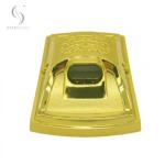 Shiny Golden PP Recycled Material Coffin Corner Anti-Fading Coffin Decoration 8#