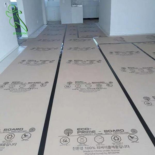 Contractor Grade Durable Building Floor Protection Paper , Rolled Cardboard