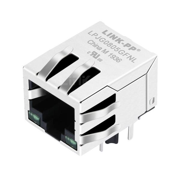 Halo HFJ11-1G02E Compatible LINK-PP LPJG0805GFNL 100/1000 Base-T Tab Down Green